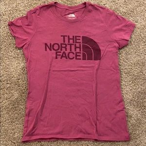 Pink North Face Tee